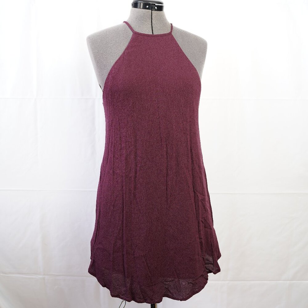 TOBI S/P Maroon Sleeveless Mini Party Dress